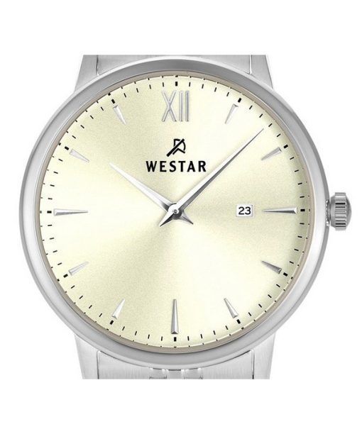 Westar Profile Stainless Steel Light Champagne Dial Quartz 40215STN102 Womens Watch