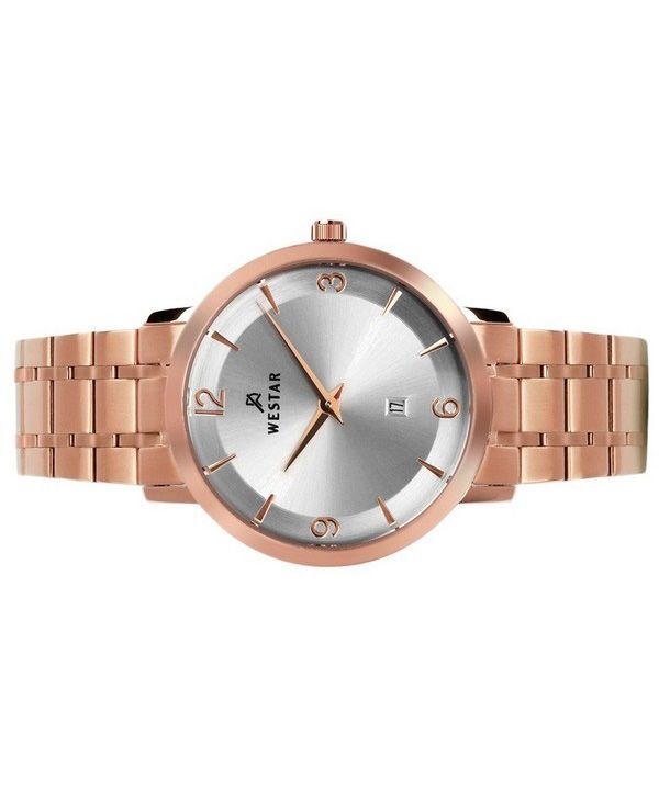 Westar Profile Stainless Steel Silver Dial Quartz 40220PPN607 Womens Watch