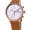 Westar Profile Leather Strap Silver Dial Quartz 50192PPN627 Mens Watch