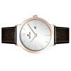 Westar Profile Leather Strap Silver Dial Quartz 50214PPN627 Mens Watch