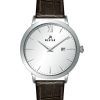 Westar Profile Leather Strap Silver Dial Quartz 50214STN127 Mens Watch