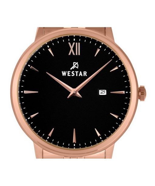 Westar Profile Stainless Steel Black Dial Quartz 50215PPN603 Mens Watch