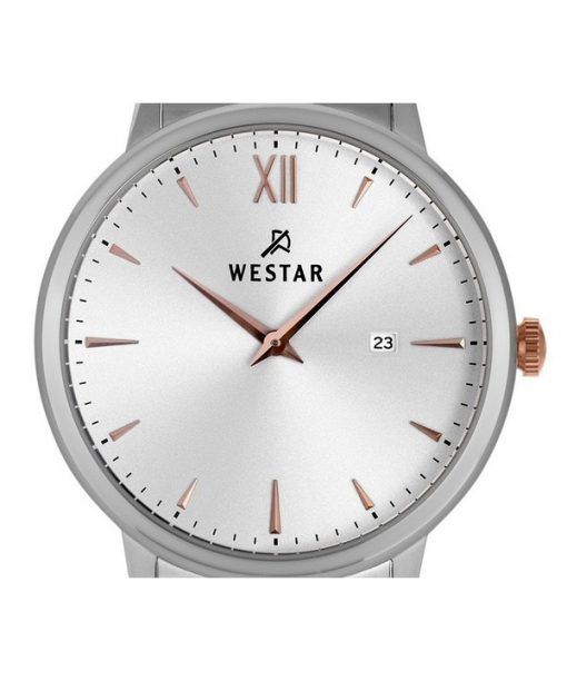 Westar Profile Stainless Steel Silver Dial Quartz 50215SPN607 Mens Watch