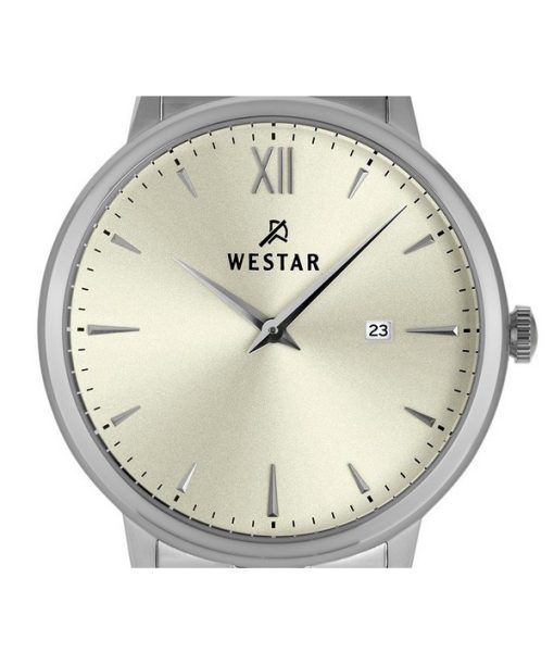 Westar Profile Stainless Steel Light Champagne Dial Quartz 50215STN102 Mens Watch