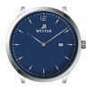 Westar Profile Leather Strap Blue Dial Quartz 50217STN124 Men's Watch