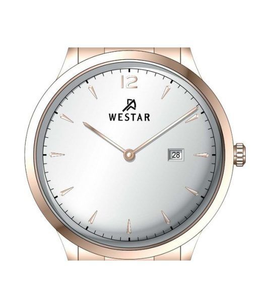 Westar Profile Stainless Steel Silver Dial Quartz 50218PPN607 Mens Watch