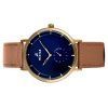 Westar Profile Leather Strap Blue Dial Quartz 50246BZZ184  Mens Watch