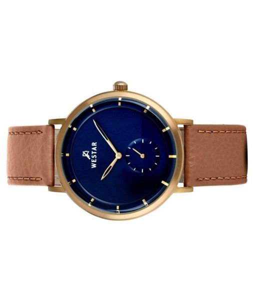 Westar Profile Leather Strap Blue Dial Quartz 50246BZZ184  Mens Watch