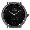 Westar Profile Leather Strap Black Dial Quartz 50246GGN103 Mens Watch