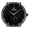 Westar Profile Leather Strap Black Dial Quartz 50246GGN183 Mens Watch
