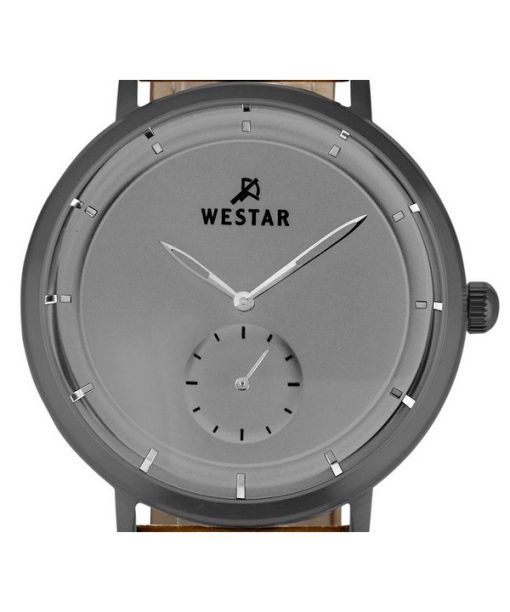 Westar Profile Leather Strap Grey Dial Quartz 50246GGN186 Mens Watch