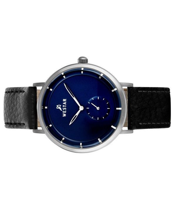 Westar Profile Leather Strap Blue Dial Quartz 50246STN104 Mens Watch