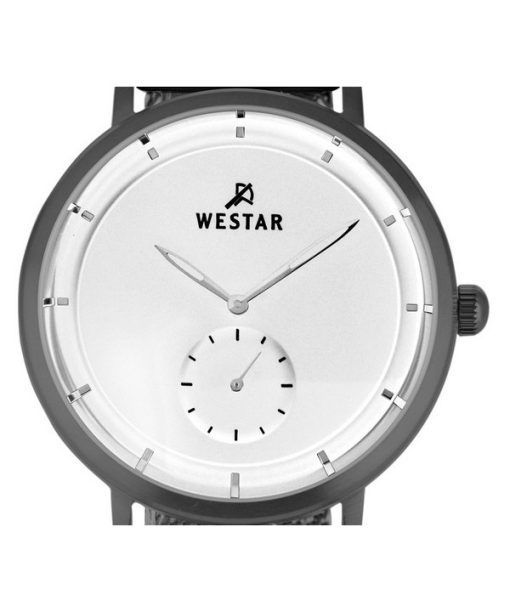 Westar Profile Stainless Steel White Dial Quartz 50247GGN107 Mens Watch