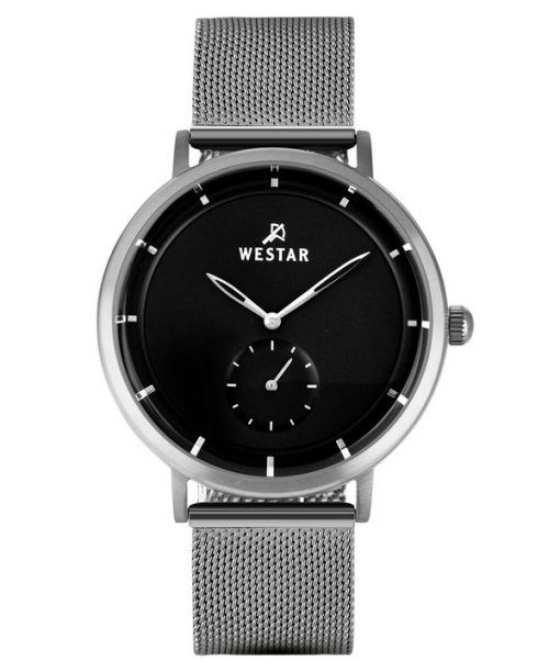 Westar Profile Stainless Steel Black Dial Quartz 50247STN103 Mens Watch