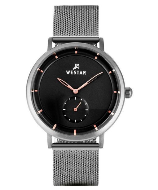 Westar Profile Stainless Steel Black Dial Quartz 50247STN603 Mens Watch