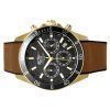 Westar Activ Chronograph Leather Strap Black Dial Quartz 90245GPN183 100M Men's Watch