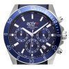 Westar Activ Chronograph Leather Strap Blue Dial Quartz 90245STN144 100M Men's Watch