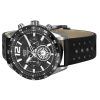 Westar Activ Chronograph Leather Strap Black Dial Quartz 90249SBN103 100M Men's Watch