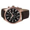 Westar Activ Chronograph Leather Strap Black Dial Quartz 90253PPN623 100M Men's Watch