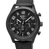 Westar Activ Chronograph Leather Strap Black Dial Quartz 90261GGN103 100M Men's Watch