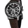 Westar Activ Chronograph Leather Strap Black Dial Quartz 90265SBN123 Men's Watch