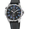 Bulova Marine Star Silicon Strap Black Dial Quartz 96B337 100M Mens Watch