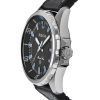 Bulova Marine Star Silicon Strap Black Dial Quartz 96B337 100M Mens Watch