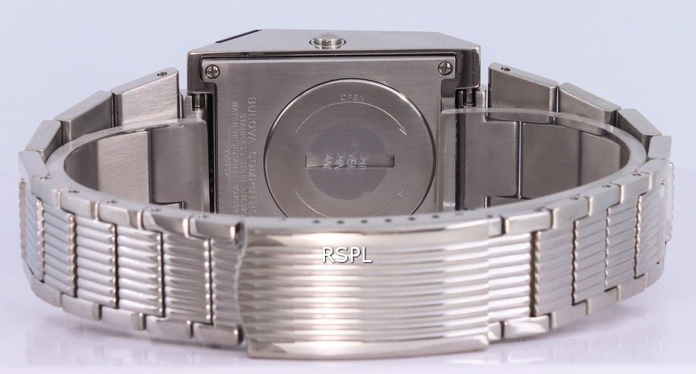 Bulova Computron Archive Series Stainless Steel Blue Dial Quartz 96C139 Mens Watch
