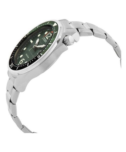 Citizen Eco-Drive Stainless Steel Green Dial AW1715-86X 100M Men's Watch