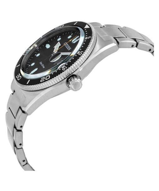 Citizen Core Collection Eco-Drive Stainless Steel Black Dial AW1760-81E 100M Men's Watch