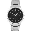 Citizen Eco-Drive Stainless Steel Black Dial BM6978-77E Men's Watch