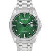 Citizen Peyten Stainless Steel Green Dial Eco-Drive BM7530-50X 100M Mens's Watch