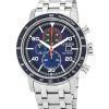 Citizen Brycen Chronograph Stainless Steel Blue Dial Eco-Drive CA0850-59L 100M Men's Watch