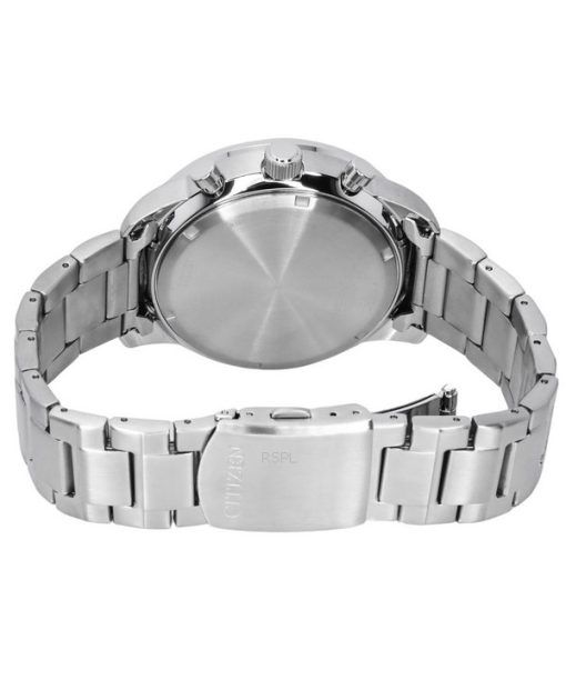 Citizen Eco-Drive Chronograph Stainless Steel Black Dial CA4500-83E 100M Men's Watch