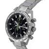 Casio Edifice Standard Chronograph Stainless Steel Black Dial Quartz EFR-574D-1A 100M Mens Watch