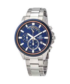 Casio Edifice Standard Chronograph Analog Blue Dial Quartz EFV-530DB-2A 100M Men's Watch