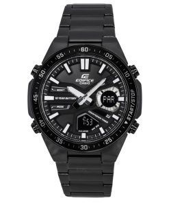 Casio Edifice Analog Digital Stainless Steel Black Dial Quartz EFV-C110DC-1A 100M Men's Watch