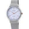 Citizen L Series Eco-Drive Stainless Steel Mesh Silver Dial EM0814-83A Men's Watch