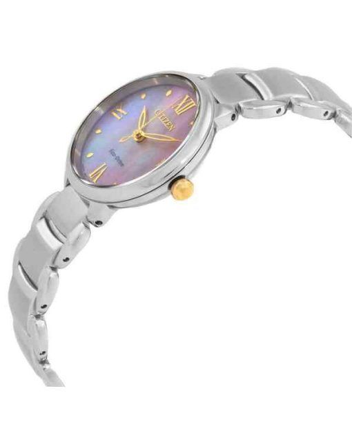 Citizen L Series Eco-Drive Stainless Steel Mother of Pearl Dial EM0927-87Y Womens Watch