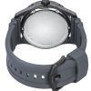 Fossil Blue Dive Silicone Strap Grey Dial Quartz FS5994 100M Men's Watch