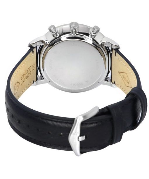 Fossil Neutra Chronograph Black LiteHide Leather Strap Burgundy Dial Quartz FS6016 Men's Watch