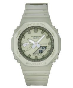 Casio G-Shock Natural Color Series Analog Digital Resin Strap Cream Dial Quartz GA-2100NC-3A 200M Men's Watch