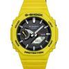 Casio G-Shock Mobile Link Analog Digital Yellow Resin Strap Black Dial Solar GA-B2100C-9A 200M Men's Watch