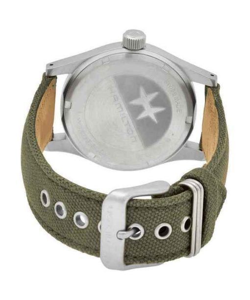 Hamilton Khaki Field Mechanical Canvas Strap Green Dial H69439363 Men's Watch