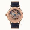 Ingersoll The Herald Leather Strap Blue Skeleton Dial Automatic I00407B Mens Watch