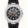 Ingersoll The Catalina Leather Strap Black Skeleton Dial Automatic I12502 Mens Watch