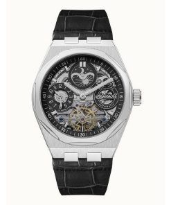 Ingersoll The Broadway Dual Time Black Skeleton Dial Automatic I12903 Mens Watch