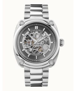 Ingersoll The Michigan Stainless Steel Grey Skeleton Dial Automatic I13304 Mens Watch
