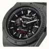 Ingersoll The Scovill Black Leather Strap Black Skeleton Dial Automatic I13902 100M Mens Watch