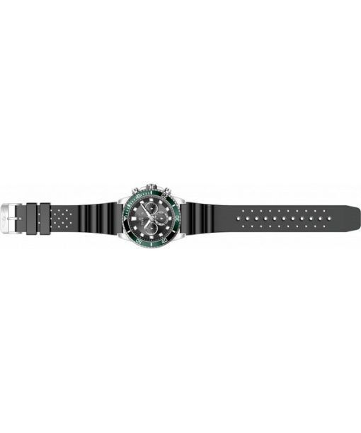 Invicta Pro Diver Chronograph Silicone Strap Black Dial Quartz 46086 Men's Watch